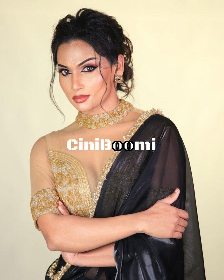 Actress Shivin Ganesan Unleashes Her Charisma In Black Saree